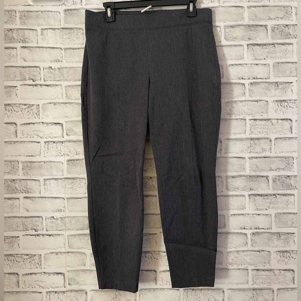 Women’s Talbots pull on skinny ankle curvy gray pants 10P